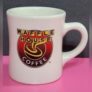 Waffle House Coffee White Ceramic Diner Mug